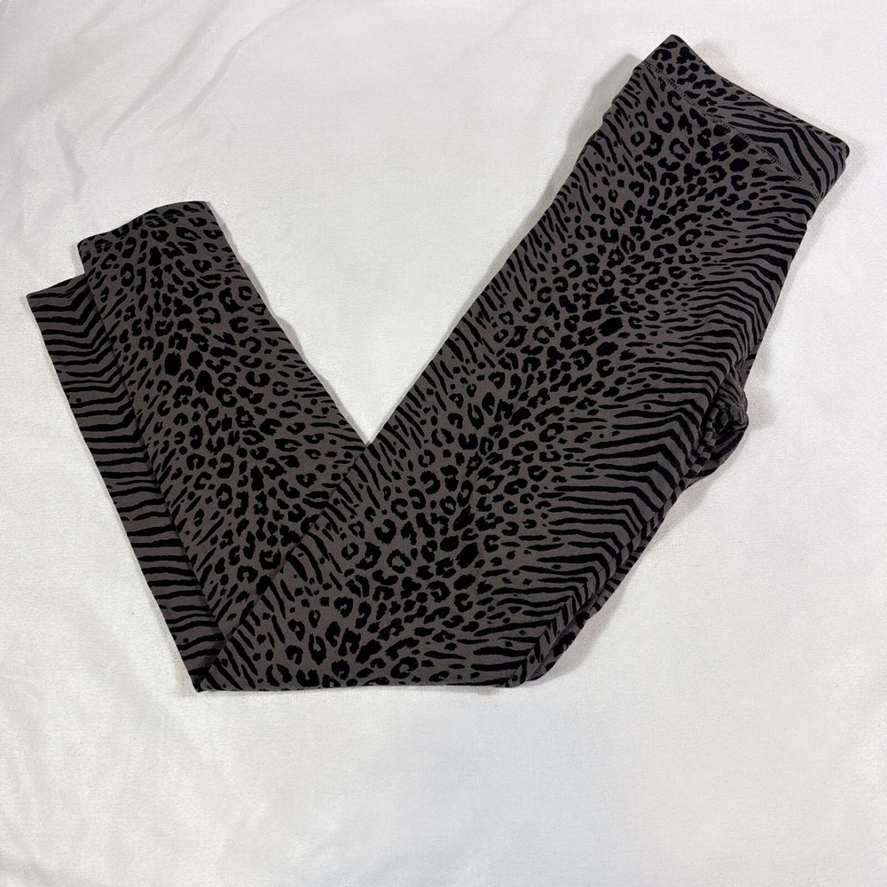 Pink Victoria Secret Modern Safari Leggings Women's Size S / P Black Grey Cotton
